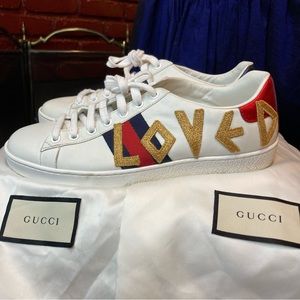 Gucci Ace Embroidered Loved Sneakers